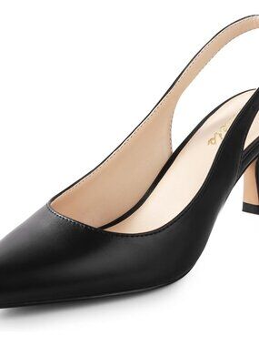 Women’s Slingback Kitten Heels Pointed Toe Pumps 2.5" Wedding Party Dress Shoes